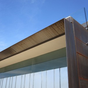 Roof detail at the Scottsdale Residence